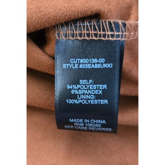 Fringe Western Brown Dress Sleeveless faux Suede Boho Style cottagecore coquette - Picture 7 of 8